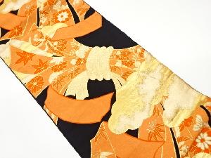 雲に束熨斗模様織出し袋帯